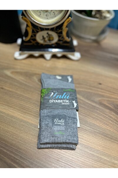 ÜNLÜ ÇORAP Șosete pentru diabetici pentru femei, set de 3 șosete Candy