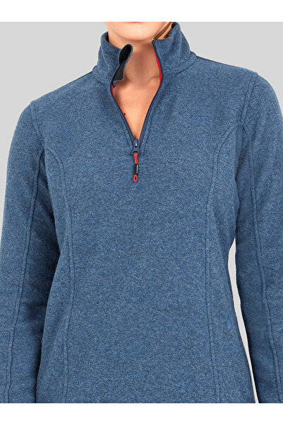 Blackspade Kadın Fermuarlı Termal Polar Sweatshirt 2. Seviye 50465 - Mavi