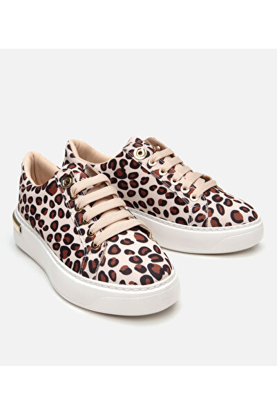 Hotiç Жіночі бежеві кросівки з леопардовим принтом