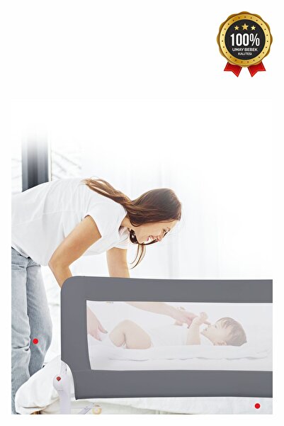 Umaybebek Umay 150Cm Yatak Bariyeri, Yatak Korkuluğu, Koruyucu - Gri