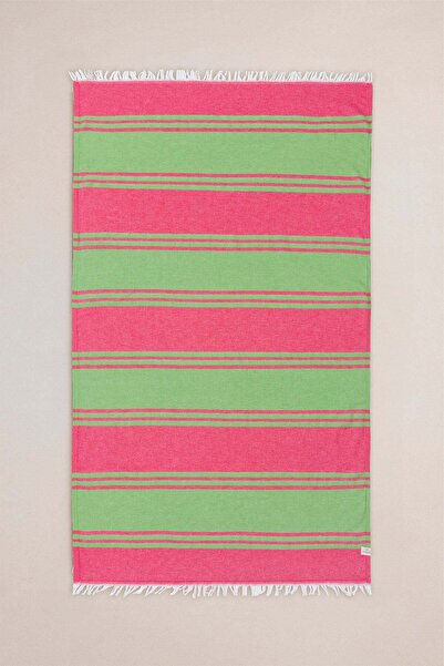 Barine Яскравий кольоровий пештемал із яскравими смужками, зелений, 90x160
