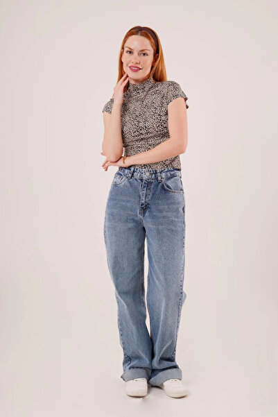 fh fashionhere Γυναικείο μπλουζάκι με κοντομάνικο Leopard Basic