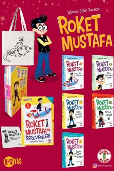 Sihirli Kalem Roket Mustafa’nın Serüvenleri Seti (5 Kitap Takım) ÇANTA HEDİYE...