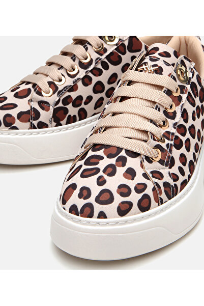 Hotiç Жіночі бежеві кросівки з леопардовим принтом
