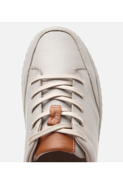 Hotiç Kadın Deri Bej Comfort Spor Ayakkabı