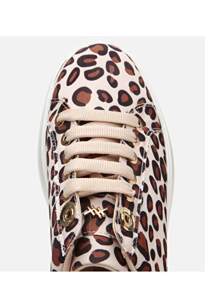 Hotiç Жіночі бежеві кросівки з леопардовим принтом