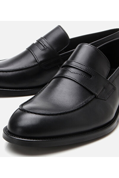 Hotiç Men's Leather Black Classic Shoes