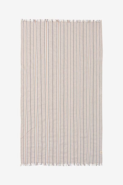 Barine Коричневий лляний пештам - 90x190 смугастий
