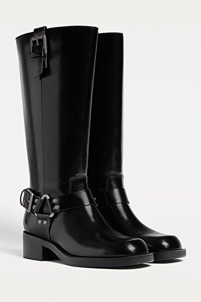 Stradivarius Düz Binici Botları