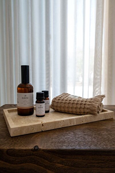 Barine Decorative Marble Tray Natural 18X28X2