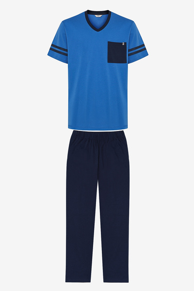 Penti Navy Blue Navy Pocket Pajamas and Trousers Set