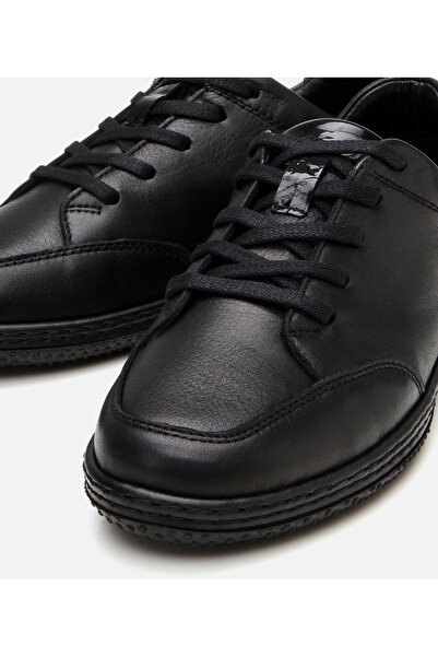 Hotiç Women's Leather Black Comfort Sports Shoes