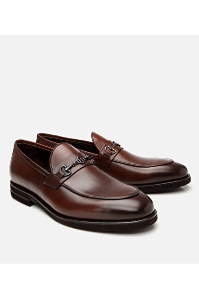 Hotiç Erkek Deri Kahverengi Hafif Tabanlı Klasik Loafer