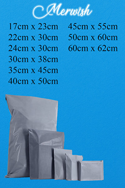 4asdepo Cepli Gri Kargo Poşeti 30x38 5 Cm 100 Adet