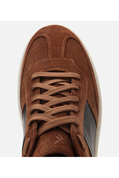 Hotiç Men's Suede Leather Tan Sports Shoes