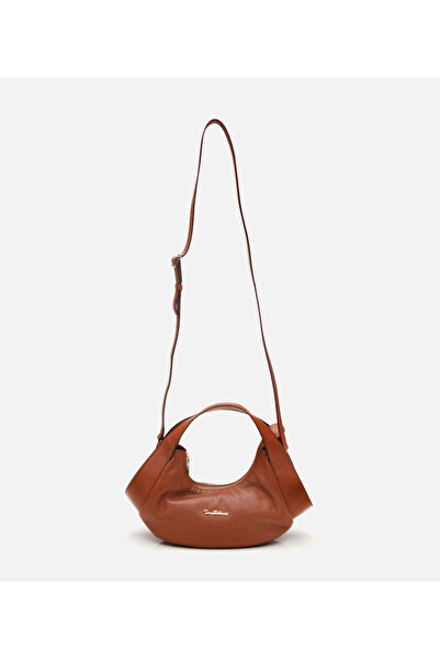 Hotiç Women's Leather Tan Crossbody Bag