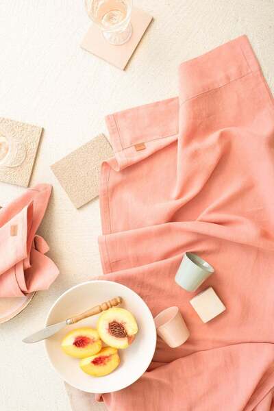 Barine Linen Runner Peach 45X160