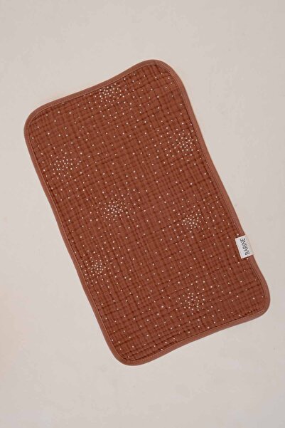 Barine Muslin Mouth, Shoulder Cloth Set of 2 Pink, Cinnamon