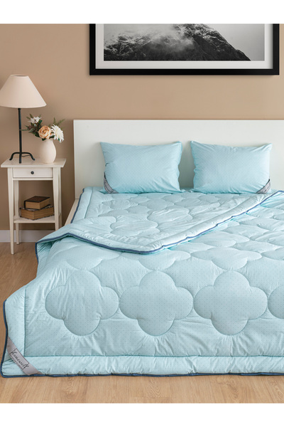 homewell %100 SAF PAMUK HİPOALERJENİK ÇİFT KİŞİLİK YORGAN MİNT