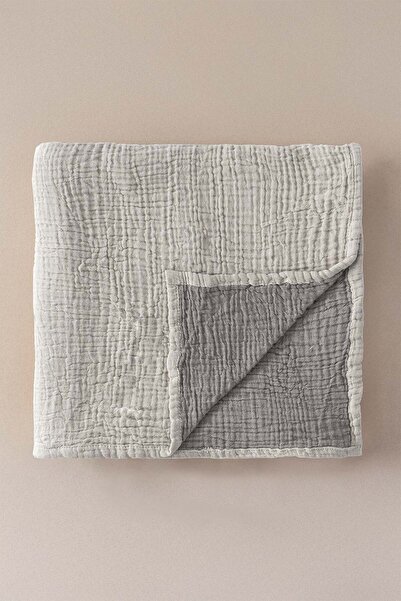 Barine Cocoon Pamuk Muslin Bebek Battaniyesi Gri