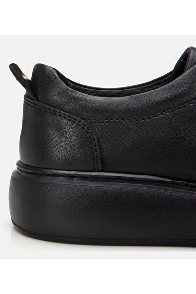Hotiç Hakiki Deri Siyah Kadın Spor Ayakkabı