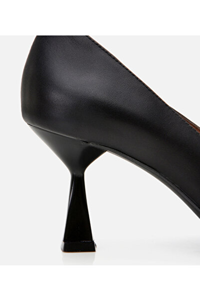 Hotiç Women's Leather Black Flexible Sole Stiletto