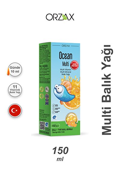 Orzax Ocean Multi Balık Yağı 150 Ml