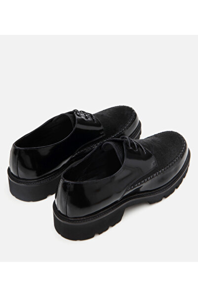 Hotiç Men's Leather Black Casual Shoes