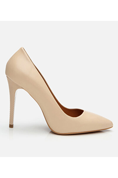 Hotiç Piele de damă bej cu toc înalt stiletto