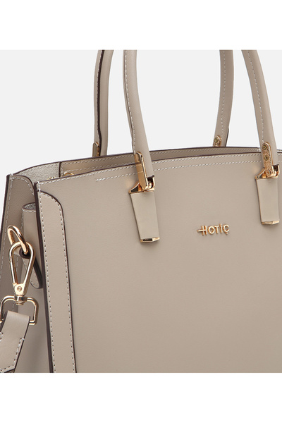 Hotiç Women's Beige Shoulder Bag with Strap