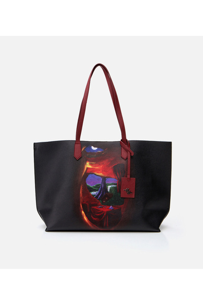 Hotiç Women's Burgundy Shoulder Bag X Çagev