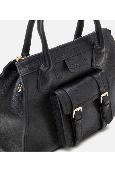 Hotiç Genuine Leather Black Women's Bag