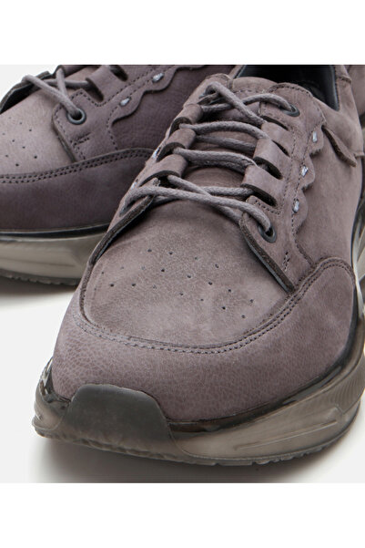 Hotiç Erkek Nubuk Deri Gri Spor Ayakkabı