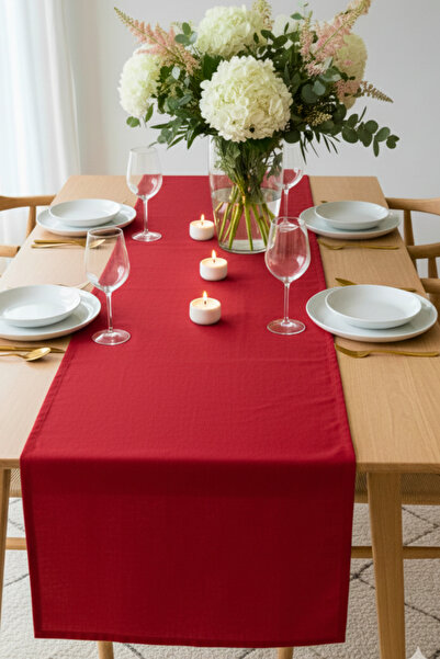 KAMİZ Red Runner (Water and Stain Repellent Feature) 40X110 cm