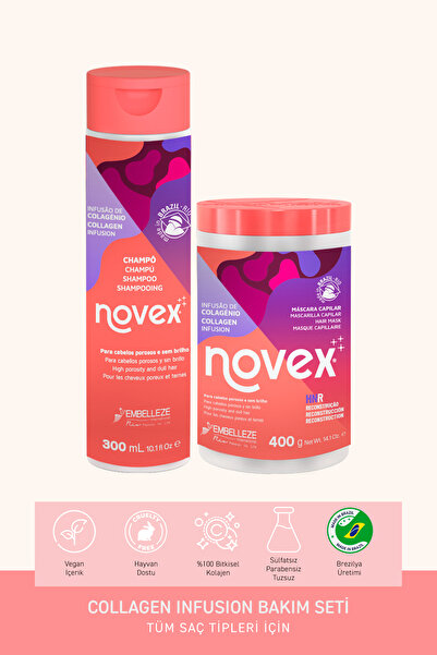 NOVEX Collagen Infusion - Ince Telli Saçlar Için Hacim Veren Kolajen Şampuan ...