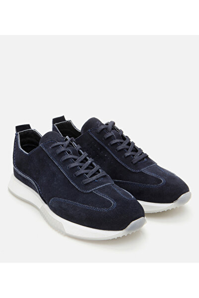 Hotiç Чоловічі кросівки з натуральної шкіри темно-синього кольору