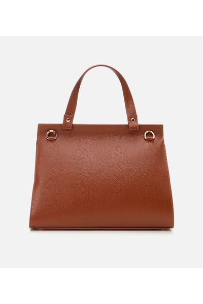 Hotiç Genuine Leather Tan Women's Bag