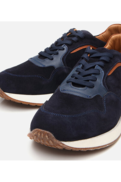 Hotiç Чоловічі замшеві шкіряні темно-сині спортивні черевики