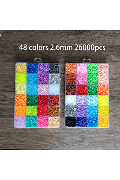 Choice مجموعة خرز فيوز 02، 24/48 لونًا، 2.6 مم، خرز حديدي ثلاثي الأبعاد، مصنو...