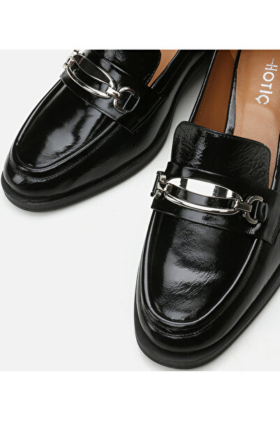 Hotiç Kadın Deri Siyah Loafer