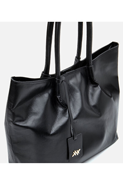 Hotiç Genuine Leather Black Women's Bag