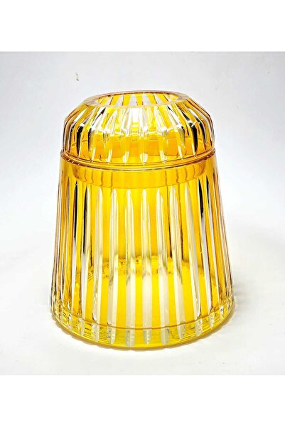 Kristal Market Handmade Cut Crystal Mercury Vertical Pattern Decorative Presentation Holder Indoor Napkin Holder