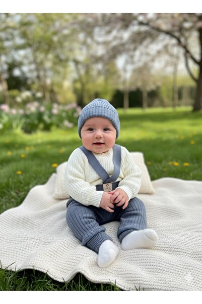 Triko Kazak Salopet Bere Bebek 3lü Takım