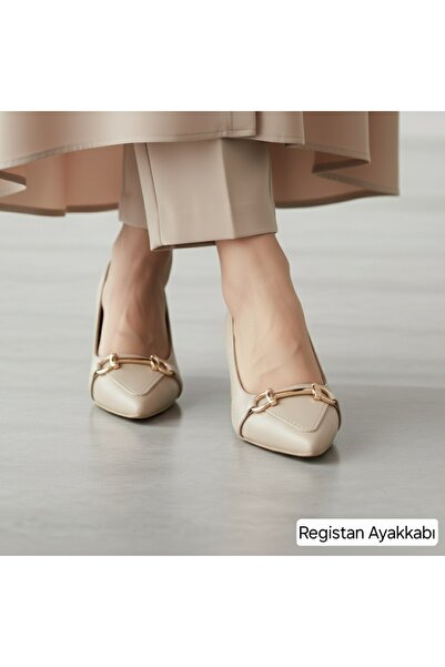 Registan Shoes Kadın Gündelik Stiletto Topuklu Ayakkabı 5cm
