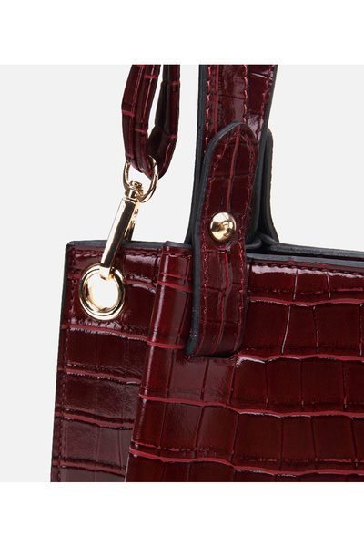 Hotiç Burgundy Women's Bag