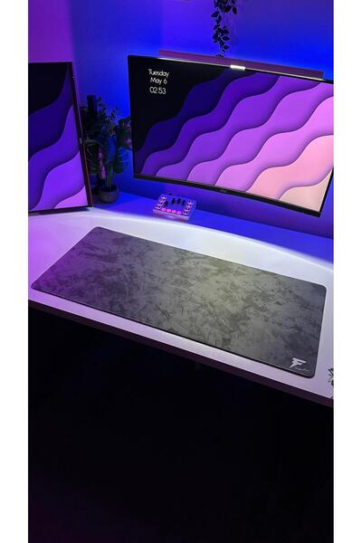 Forcex Signature Gray Waterproof Gaming Mousepad ماوس باد– Large Extended, Non-Slip (XXX-Large (120*60 cm))
