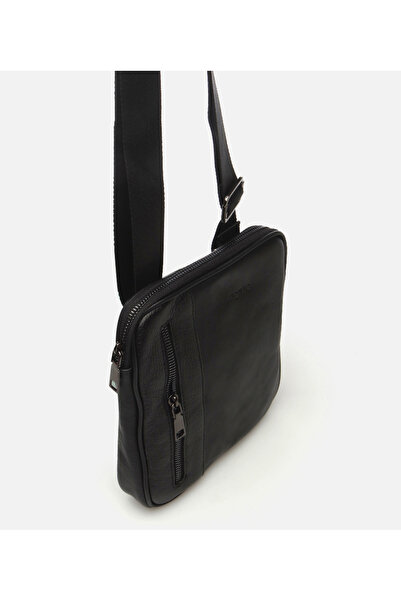Hotiç Genuine Leather Black Men's Bag