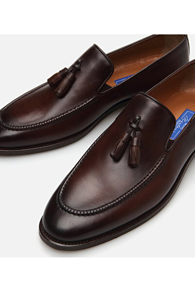 Hotiç Чоловічі мокасини з натуральної шкіри коричневого кольору