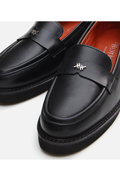 Hotiç Kadın Deri Siyah Loafer