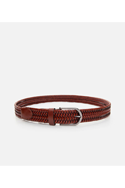 Hotiç Men's Leather Tan Belt